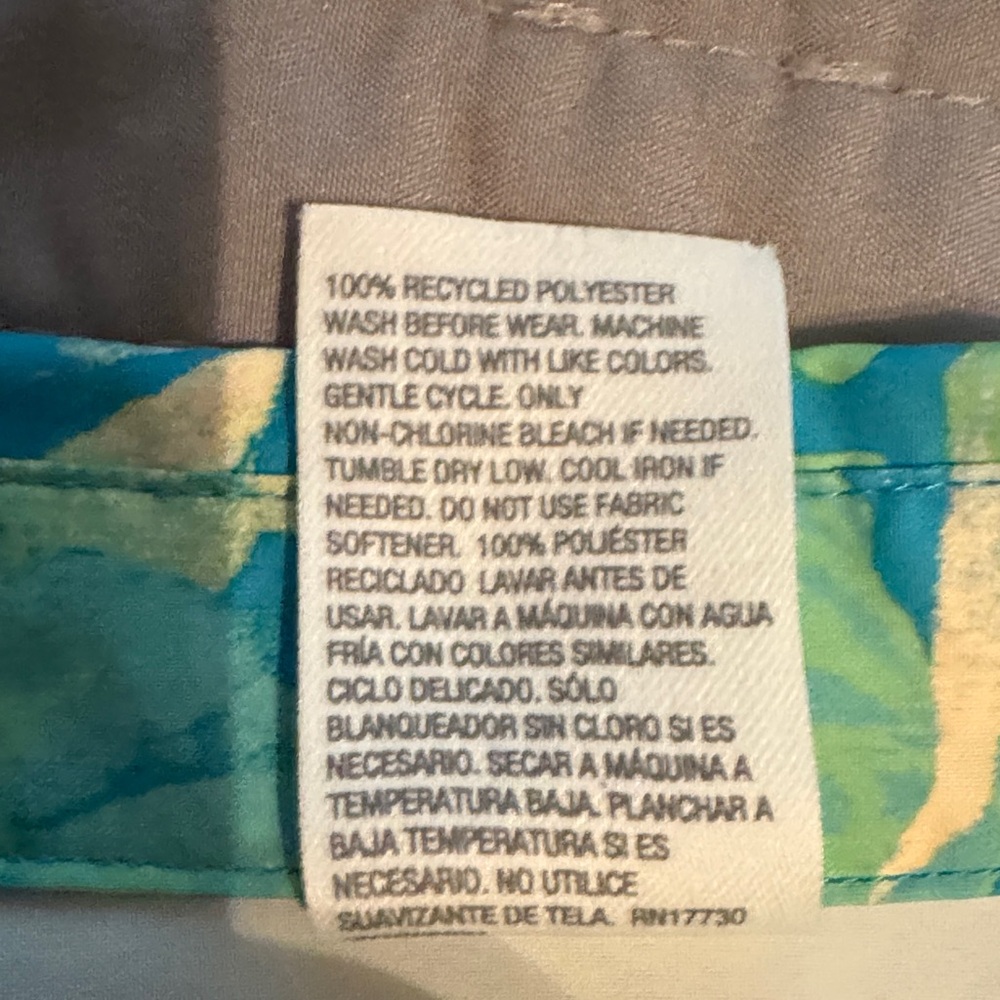 all in motion Boy’s Tropical Green and Blue Shirt - Picture 3 of 4